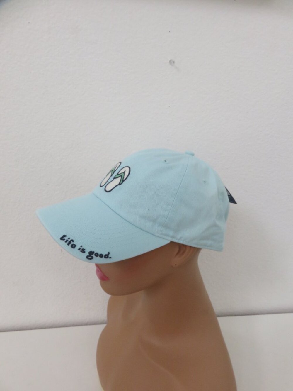 (#137) Life is Good “Good Vibes” Lit Blue Cap Unisex OSFM